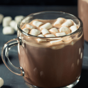 mug of hot chocolate with marshmallows