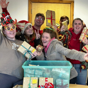 Travelling to see friends and family at Christmas.