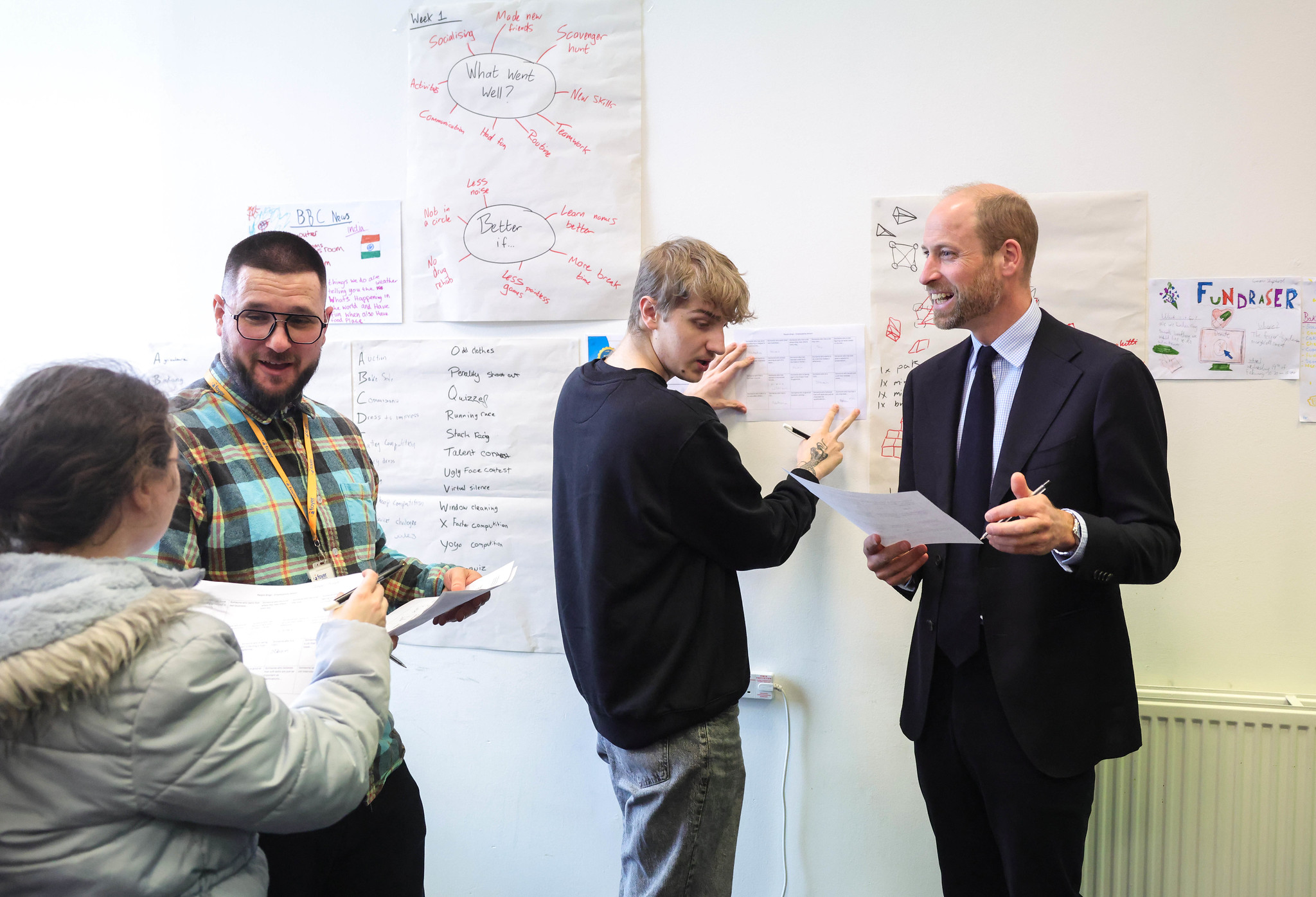 The Prince took part in a workshop with young people and discussed the direction of Project Flourish and how it could best help them, before meeting with local and national employers who will be part of Project Flourish, including Specsavers and Amey at Aberdeen Foyer. Picture by Andrew Parsons / Kensington Palace